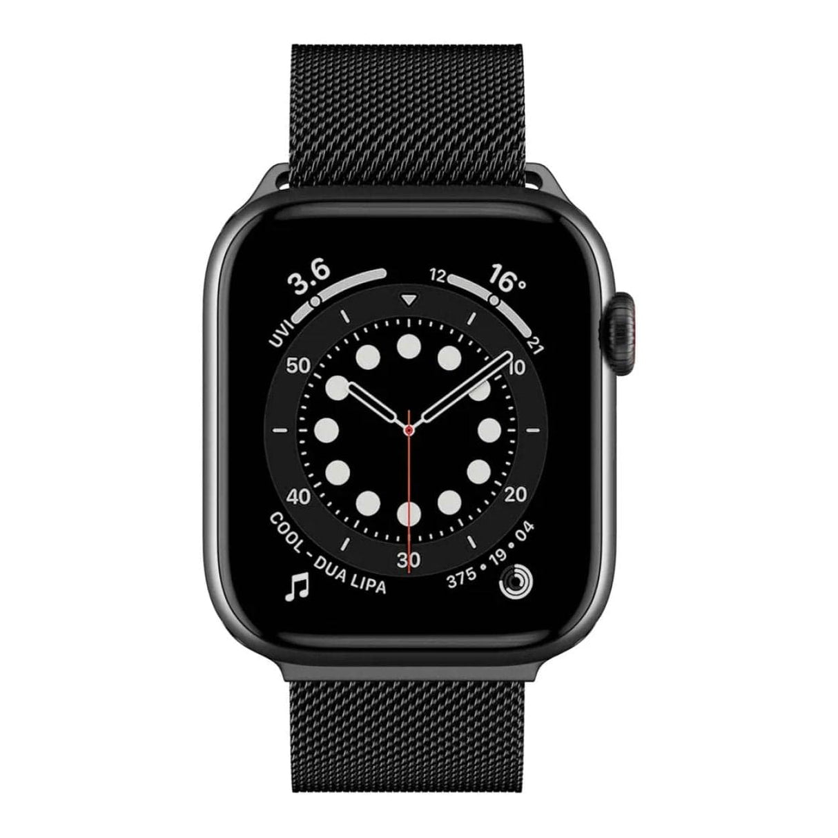SwitchEasy Mesh 45mm Stainless Steel Loop for Apple Watch - Black SAW245032BK22
