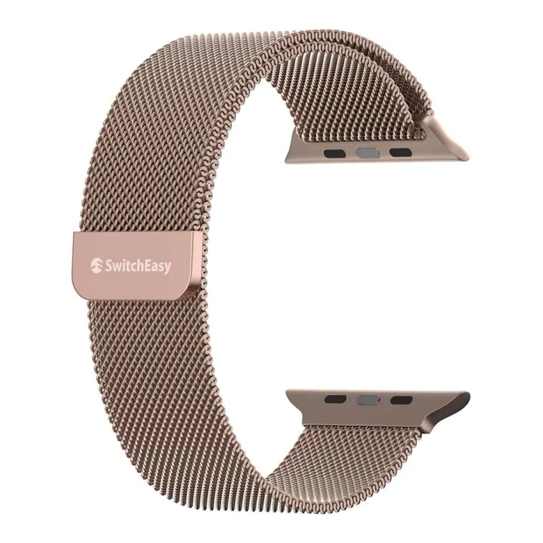 SwitchEasy Mesh 45mm Stainless Steel Loop for Apple Watch - Rose Gold SAW245032RG22