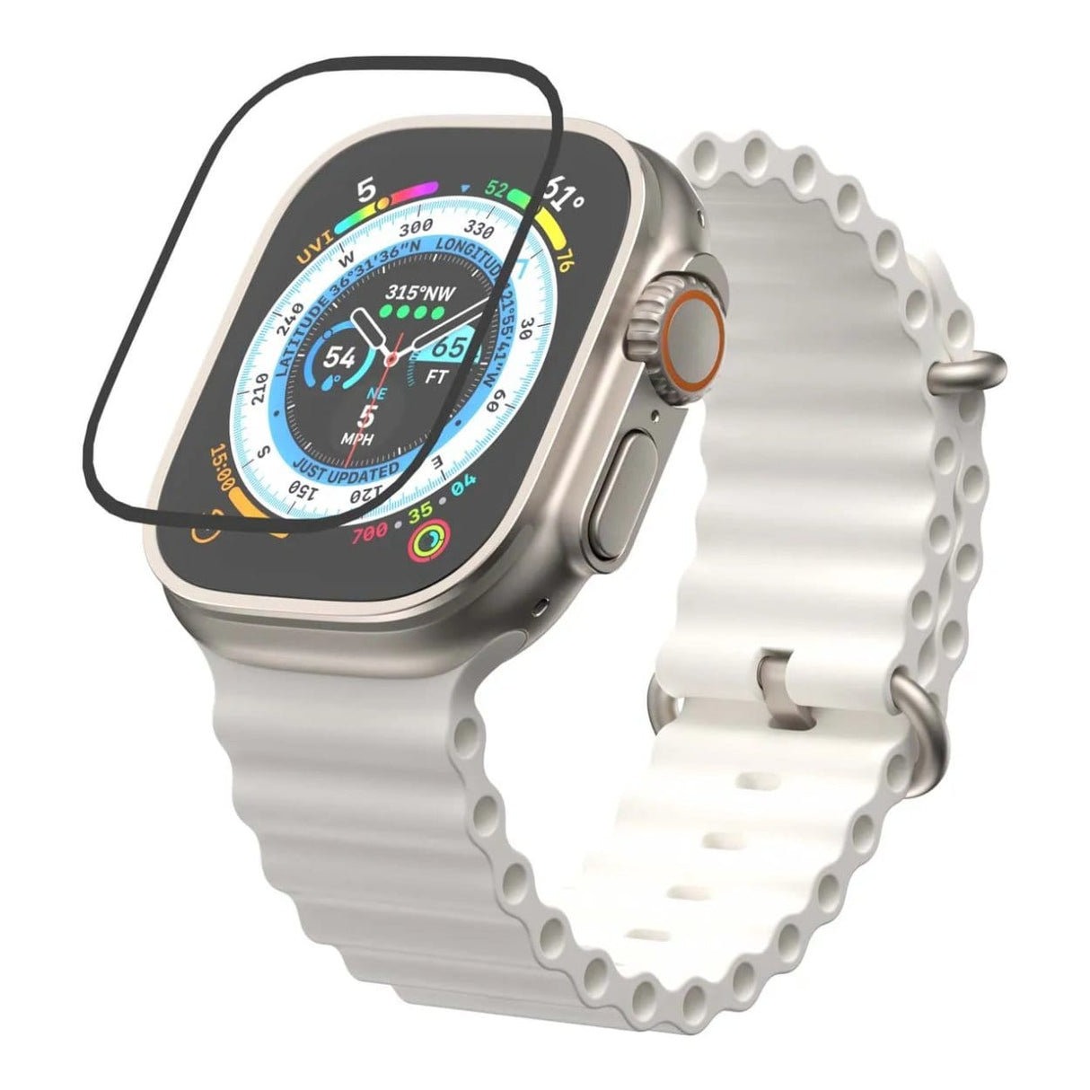 SwitchEasy Shield 3D Hybrid Screen Protector for Apple Watch Ultra SAWU49076TR22