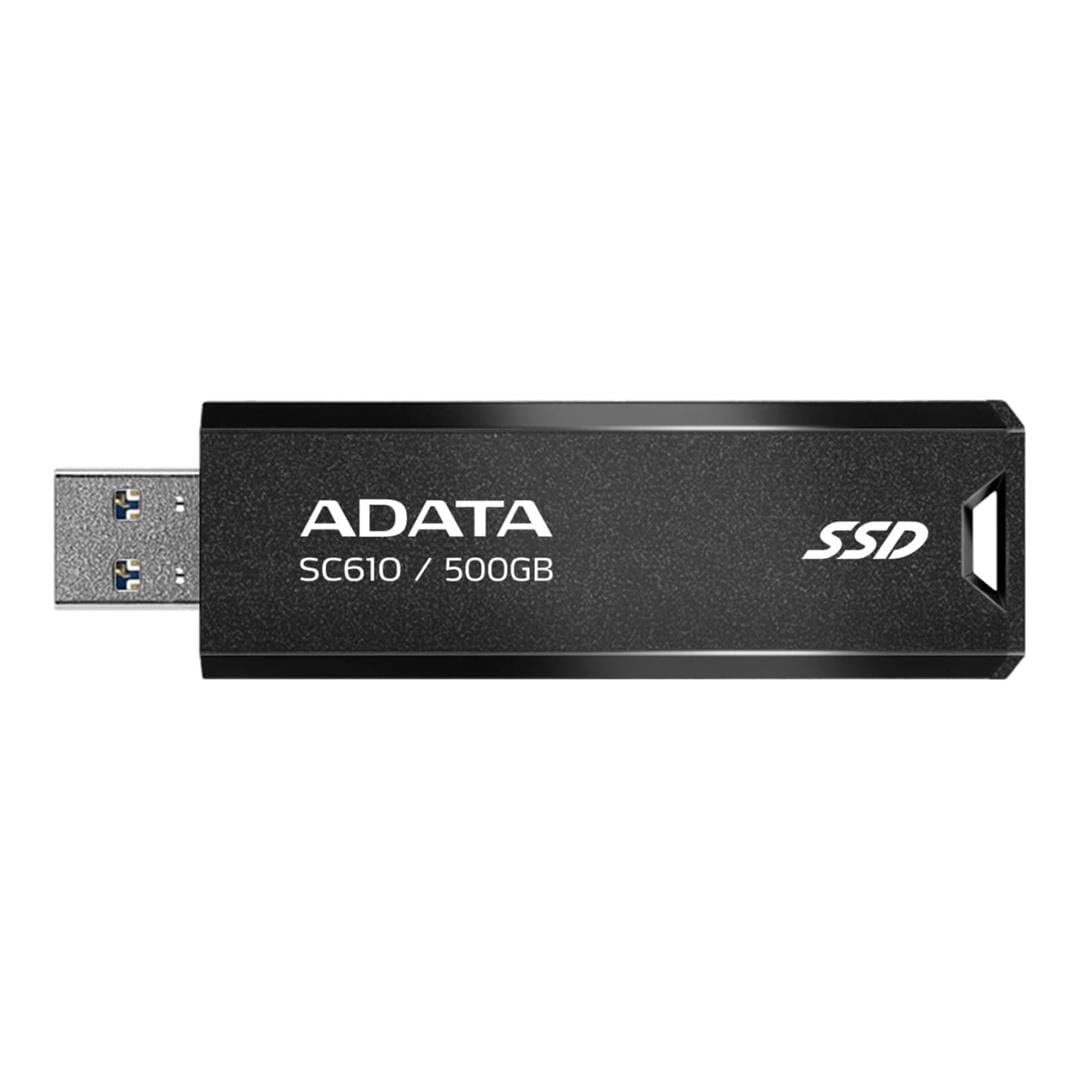 ADATA SC610 500GB USB-A 3.2 Black USB Flash Drive SC610-500G-CBK/RD