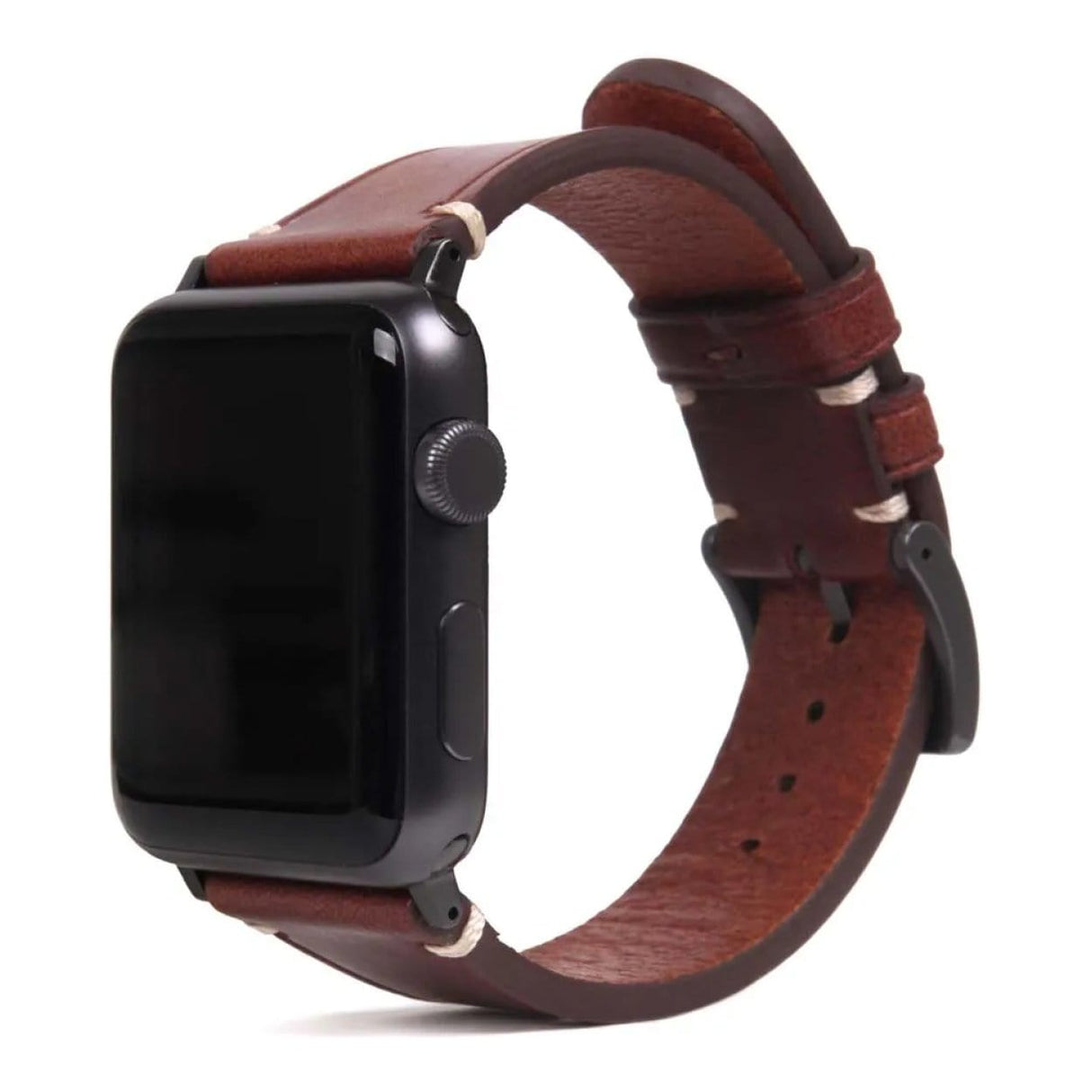 SLG D7 Italian Buttero 40mm Leather Strap for Apple Watch Brown SD-D7B-S-AW40-BR