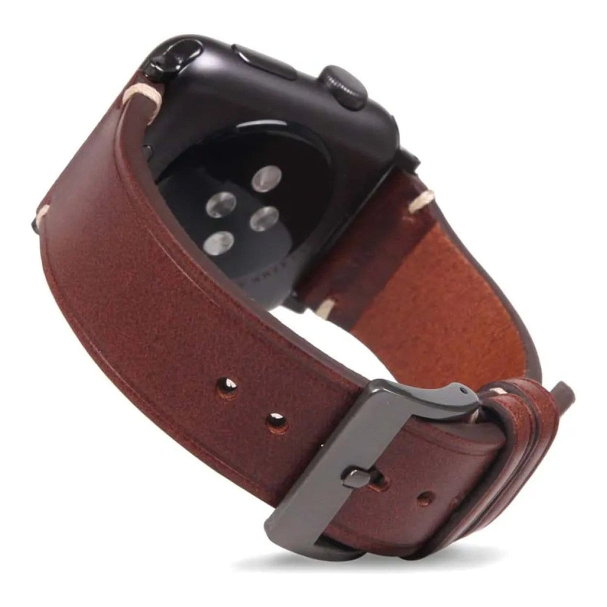 SLG D7 Italian Buttero 40mm Leather Strap for Apple Watch Brown SD-D7B-S-AW40-BR