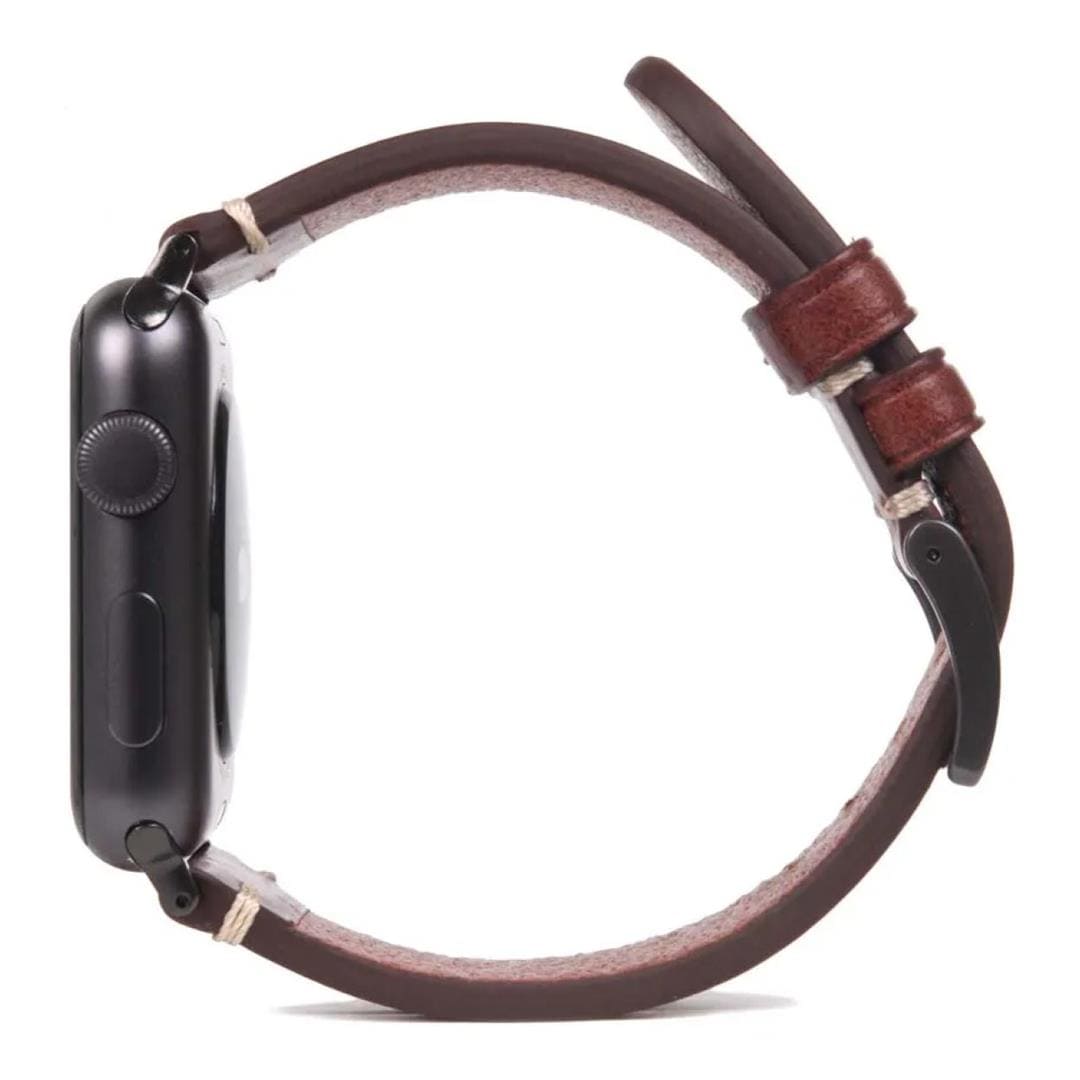 SLG D7 Italian Buttero 40mm Leather Strap for Apple Watch Brown SD-D7B-S-AW40-BR