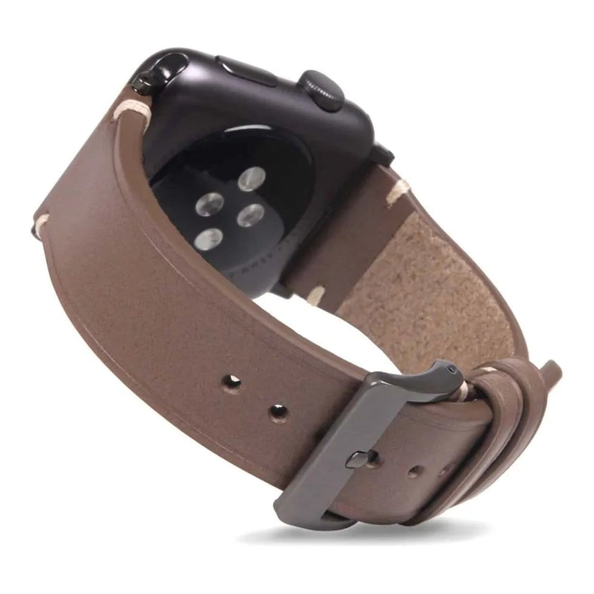 SLG D7 Italian Buttero 44mm Leather Strap for Apple Watch Beige SD-D7B-S-AW44-BG