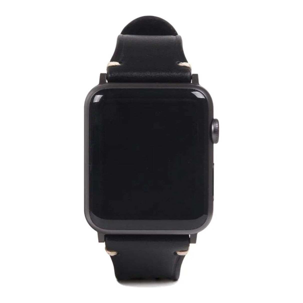 SLG D7 Italian Buttero 44mm Leather Strap for Apple Watch Black SD-D7B-S-AW44-BK