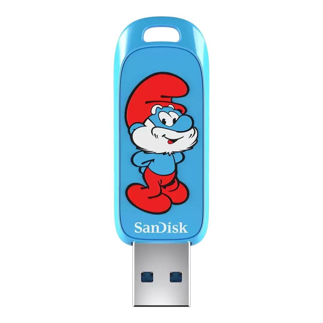 SanDisk Smurfs 128GB USB Flash Drive SDCZIS-128G-G46