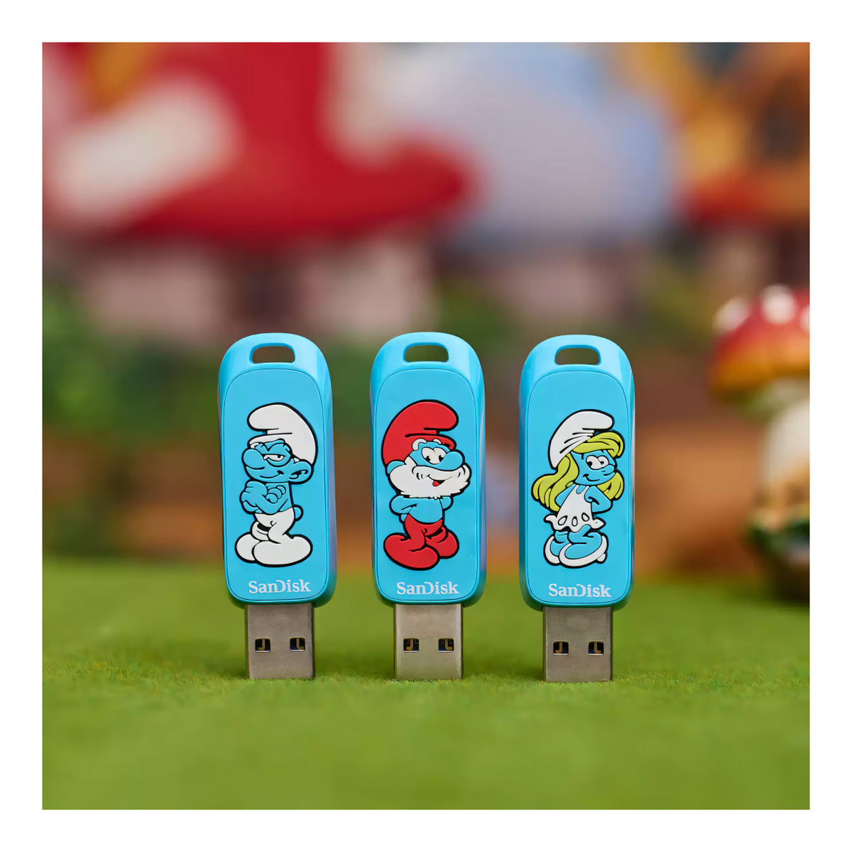 SanDisk Smurfs 256GB Blue USB Flash Drive SDCZIS-256G-G46