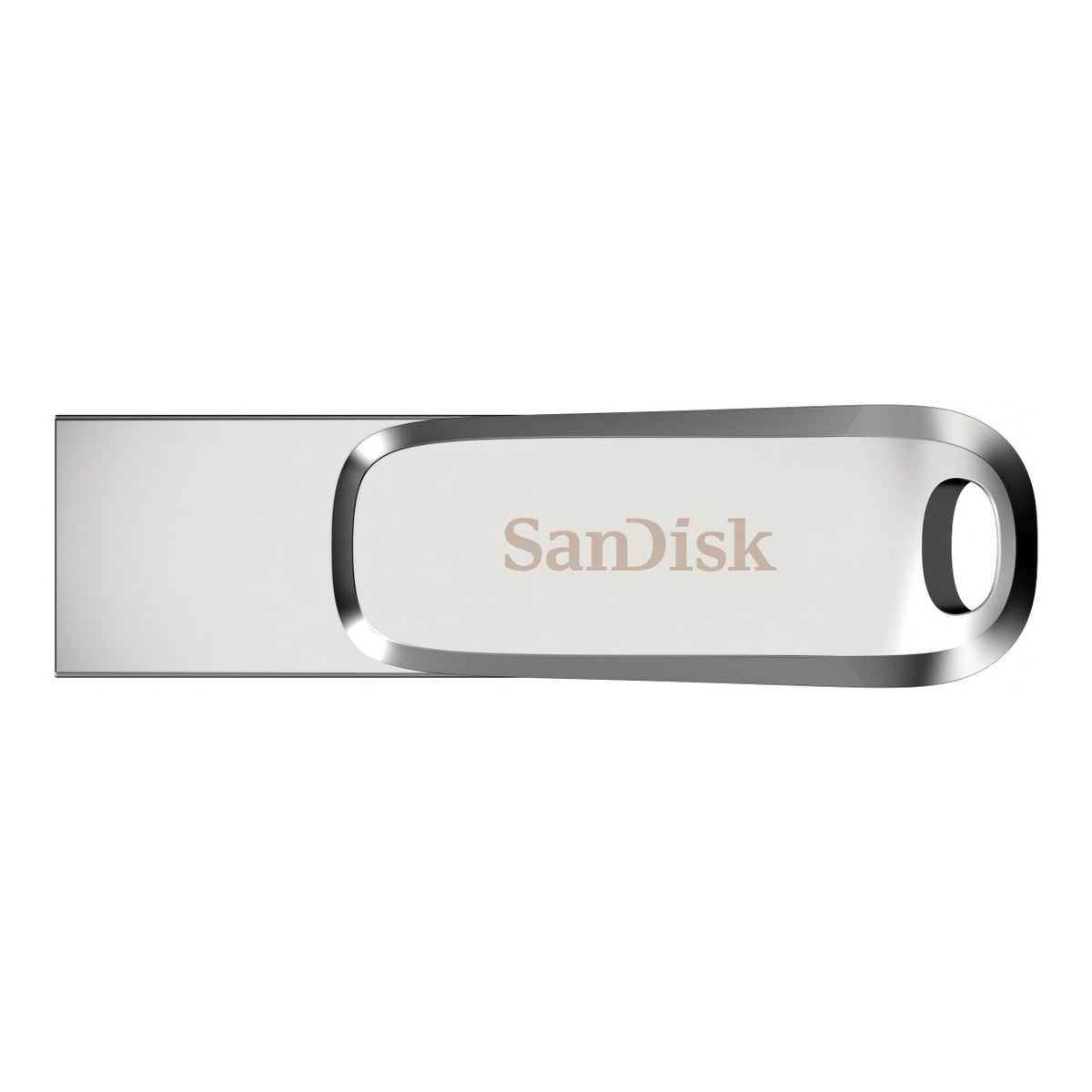 SanDisk Ultra Dual Drive Luxe 128GB Silver USB-C Flash Drive SDDDC4-128G-G46