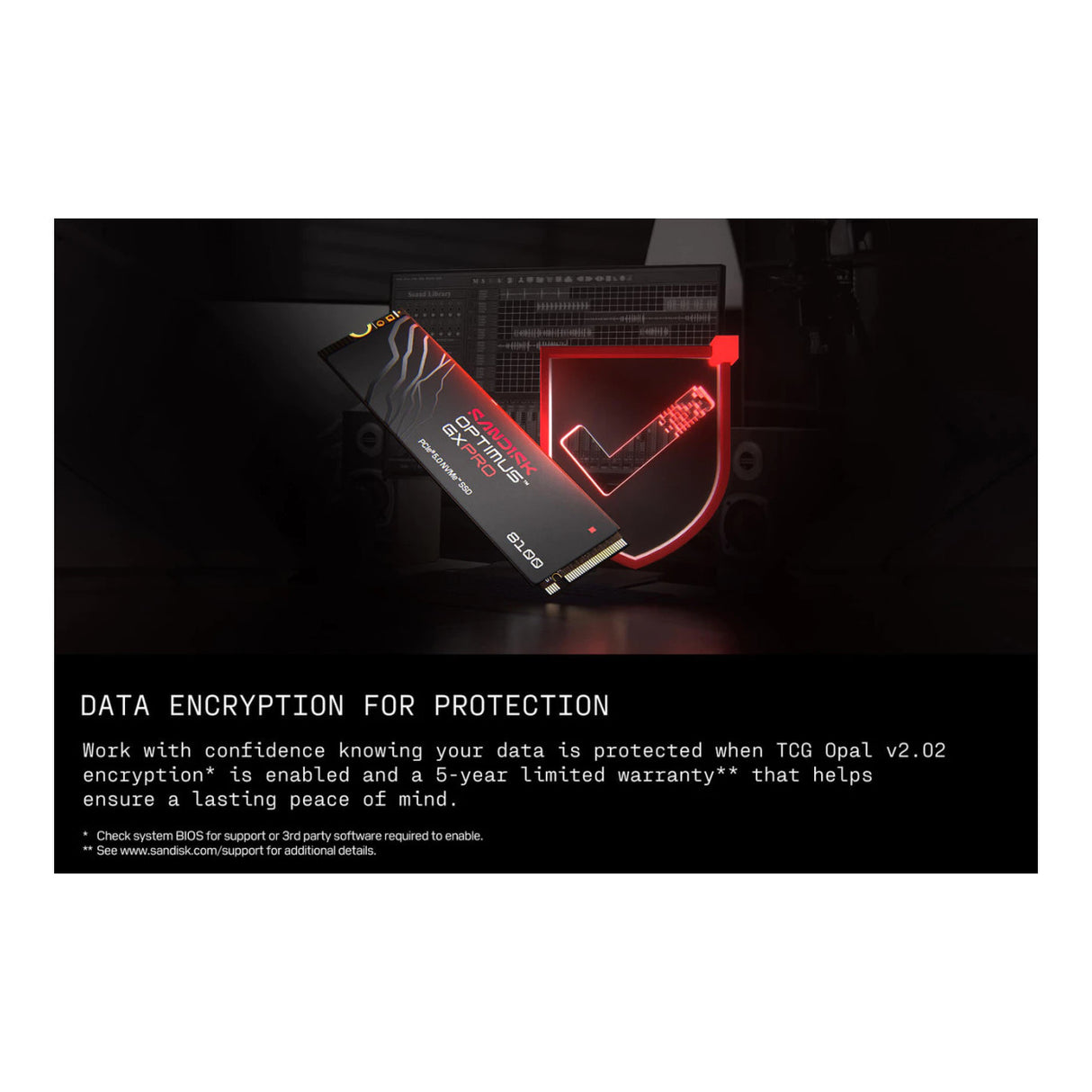 SanDisk Optimus GX PRO 8100 M.2 2TB PCIe 5.0 NVMe Internal SSD SDSP82200TAN-000E0