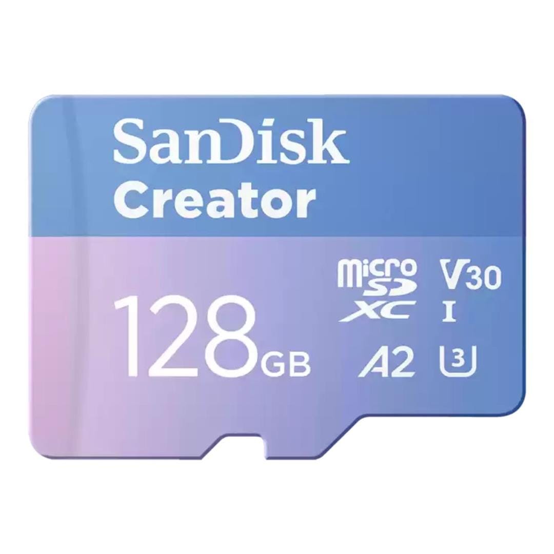 SanDisk Creator 128GB UHS-I microSDXC Memory Card SDSQXAA-128G-IN6MS