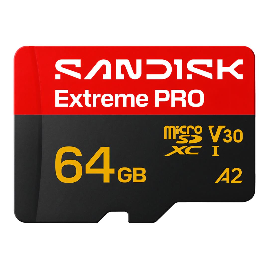 SanDisk Extreme Pro 64GB UHS-I MicroSDHC Memory Card SDSQXCU-064G-GS6MA