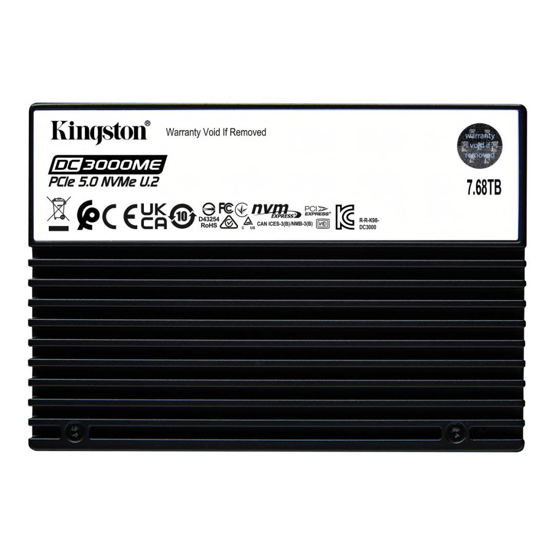 Kingston DC3000ME 7.68TB U.2 PCIe 5.0 NVMe TCG Opal Enterprise Internal SSD SEDC3000ME/7T6