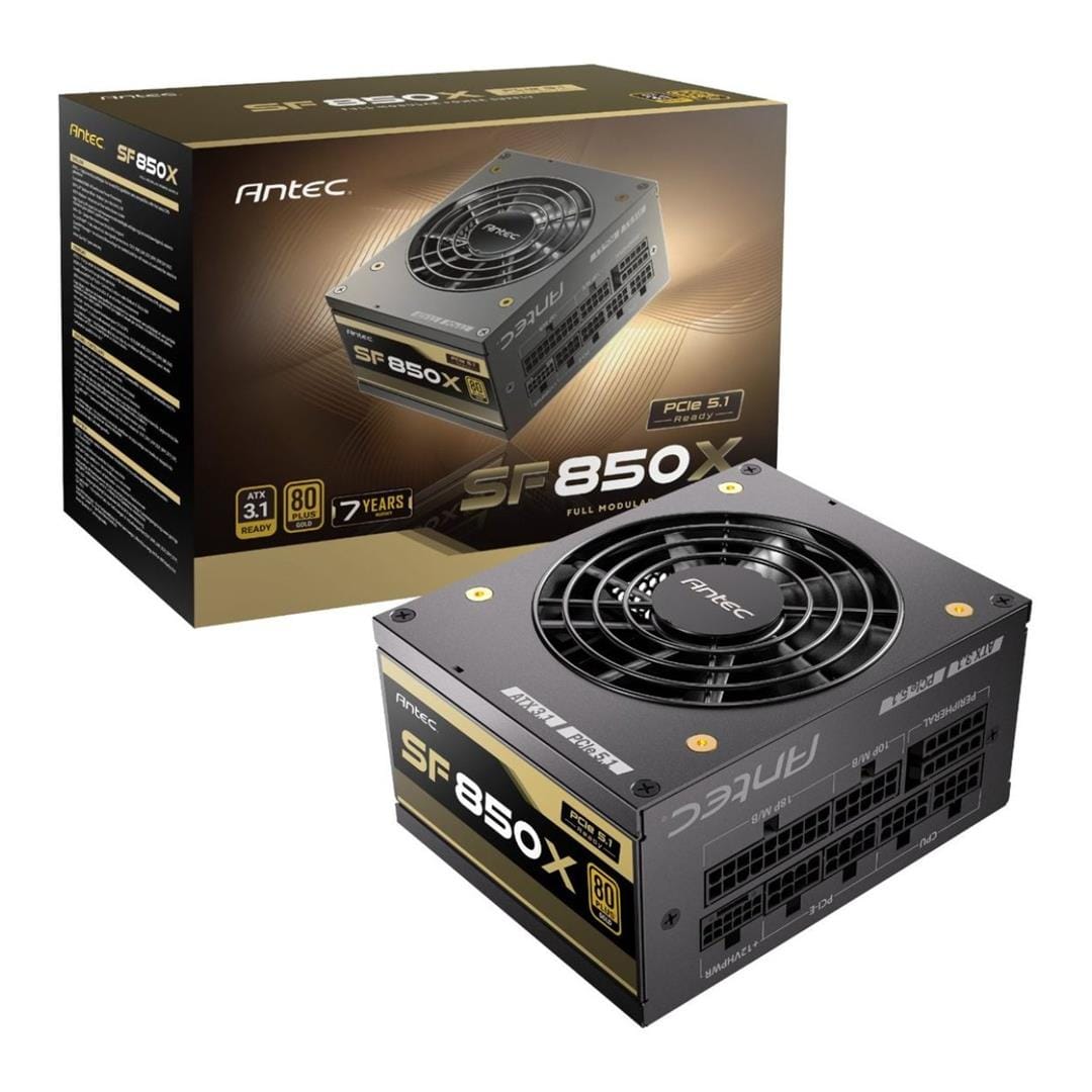 Antec SF850X 850W 80 Plus Gold PCIe 5.1 ATX Modular Power Supply