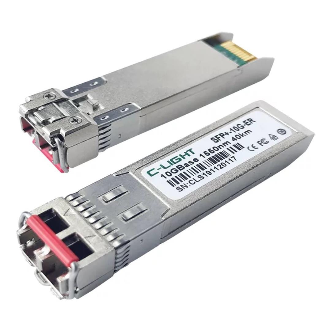 C-Light 10G SFP+ Single Mode 1550nm 40km LC Transceiver Module SFP+SM-40KM