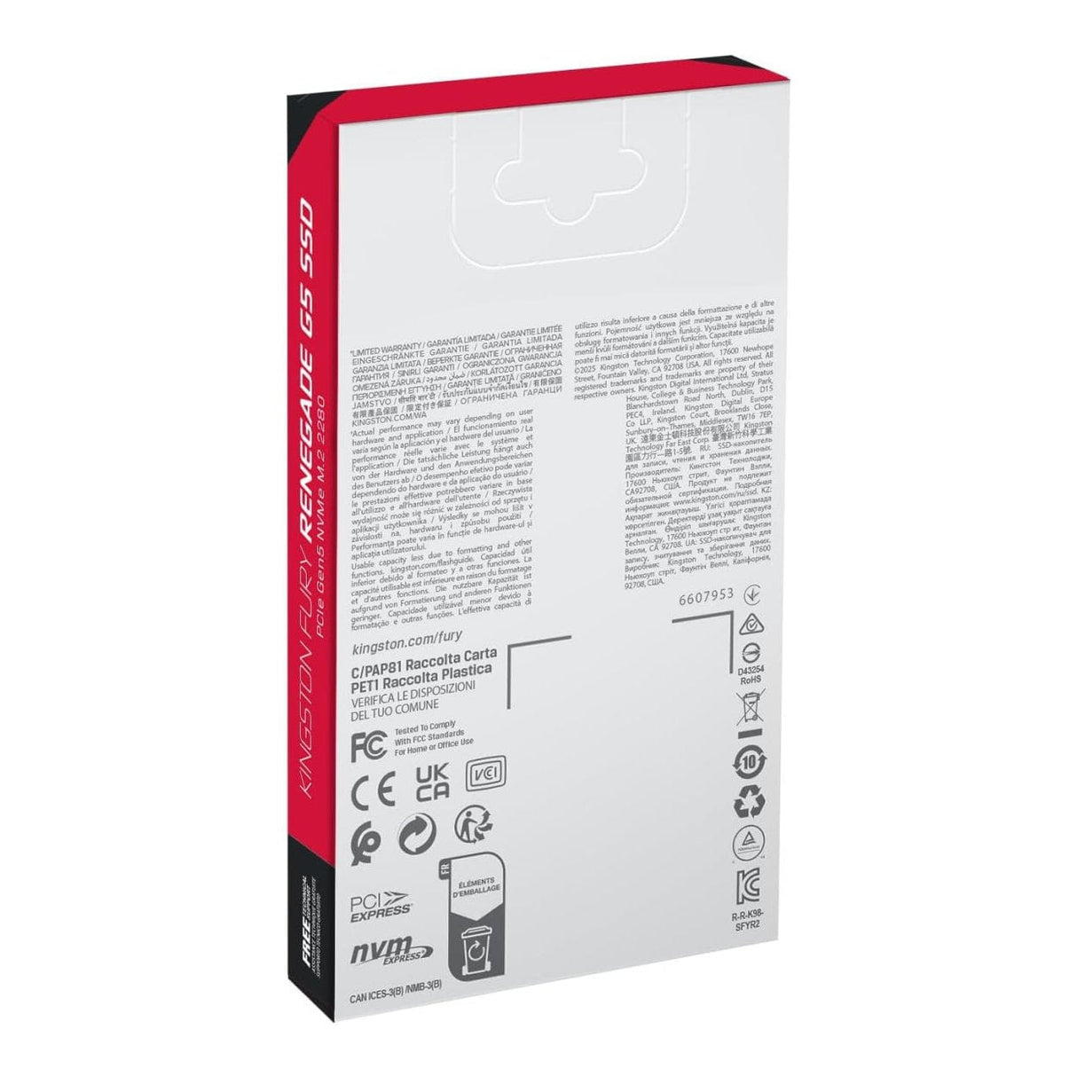 Kingston FURY Renegade G5 M.2 2048GB PCIe 5.0 NVMe Internal SSD SFYR2S/2T0