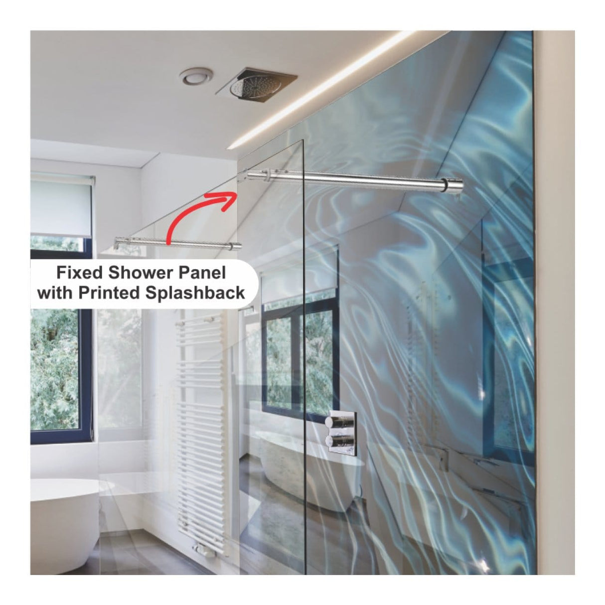 Parrot Shower Panel Support Rod 25mm Diameter SH0006