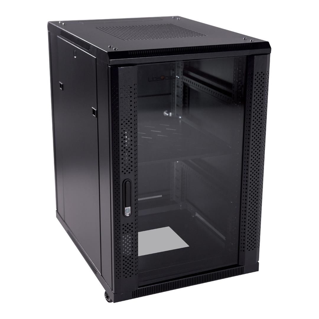 LinkQnet 600x600mm 15U Cabinet with Glass Door SH05J-6615 / NB-6615