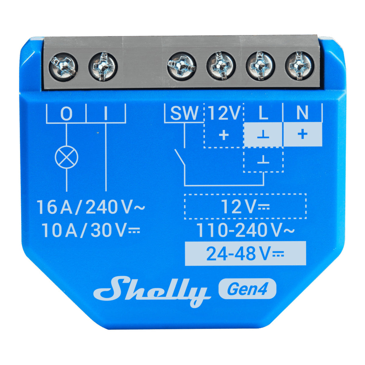 Shelly 1 Gen4 Single Channel Dry Contact Smart Switch
