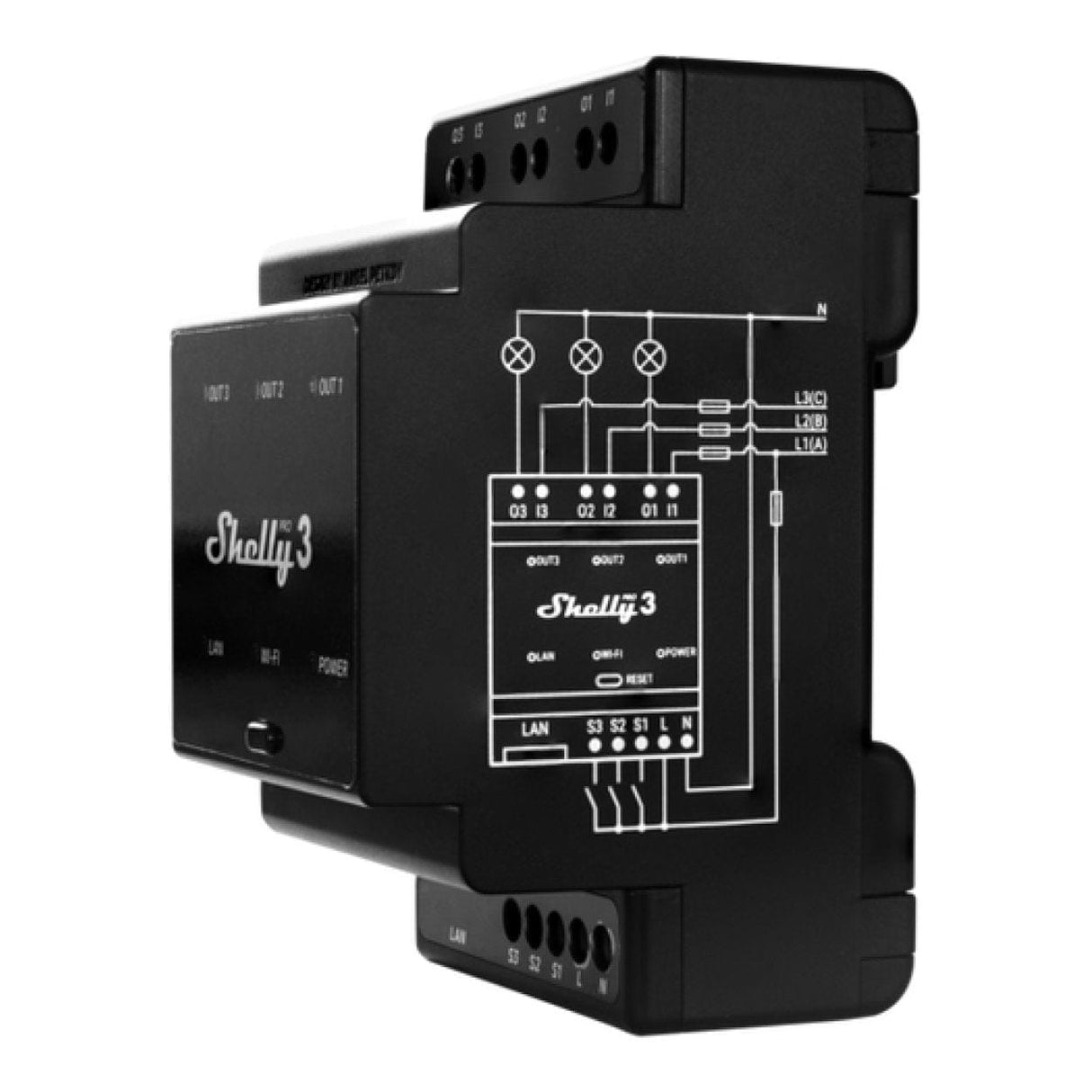 Shelly Pro 3 Wi-Fi 3 Channel Smart Relay