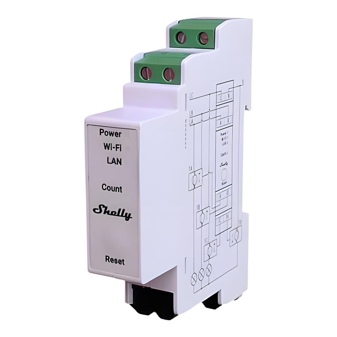 Shelly Pro 3EM 3-Phase Electricity Monitor Relay With Three 120A Clamps