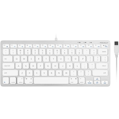 Macally Compact Wired Keyboard SLIMKEYCA