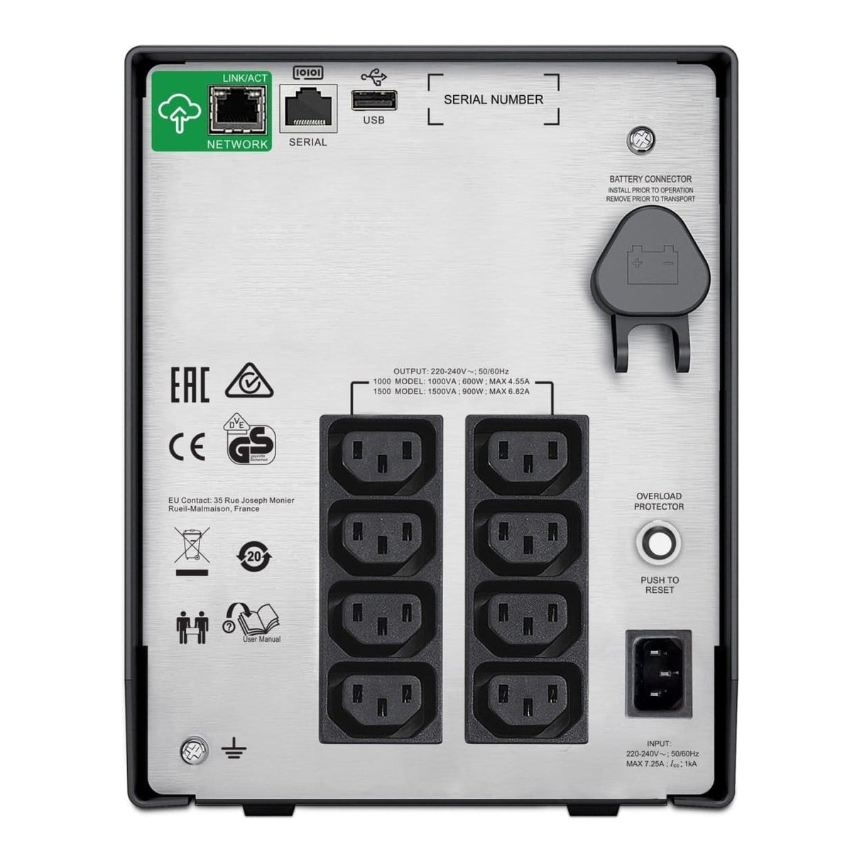 APC Smart-UPS 1000VA 600W LCD 230V with SmartConnect SMC1000IC
