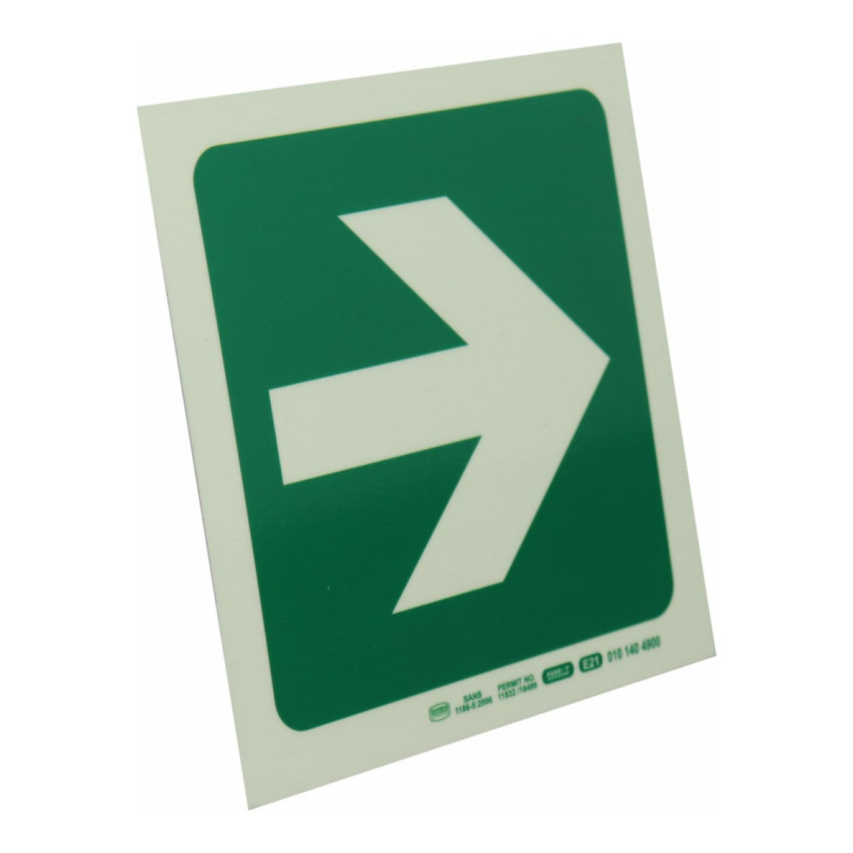 Parrot Photoluminescent 190mm Safety Sign E21 Arrow Right SNP19E21