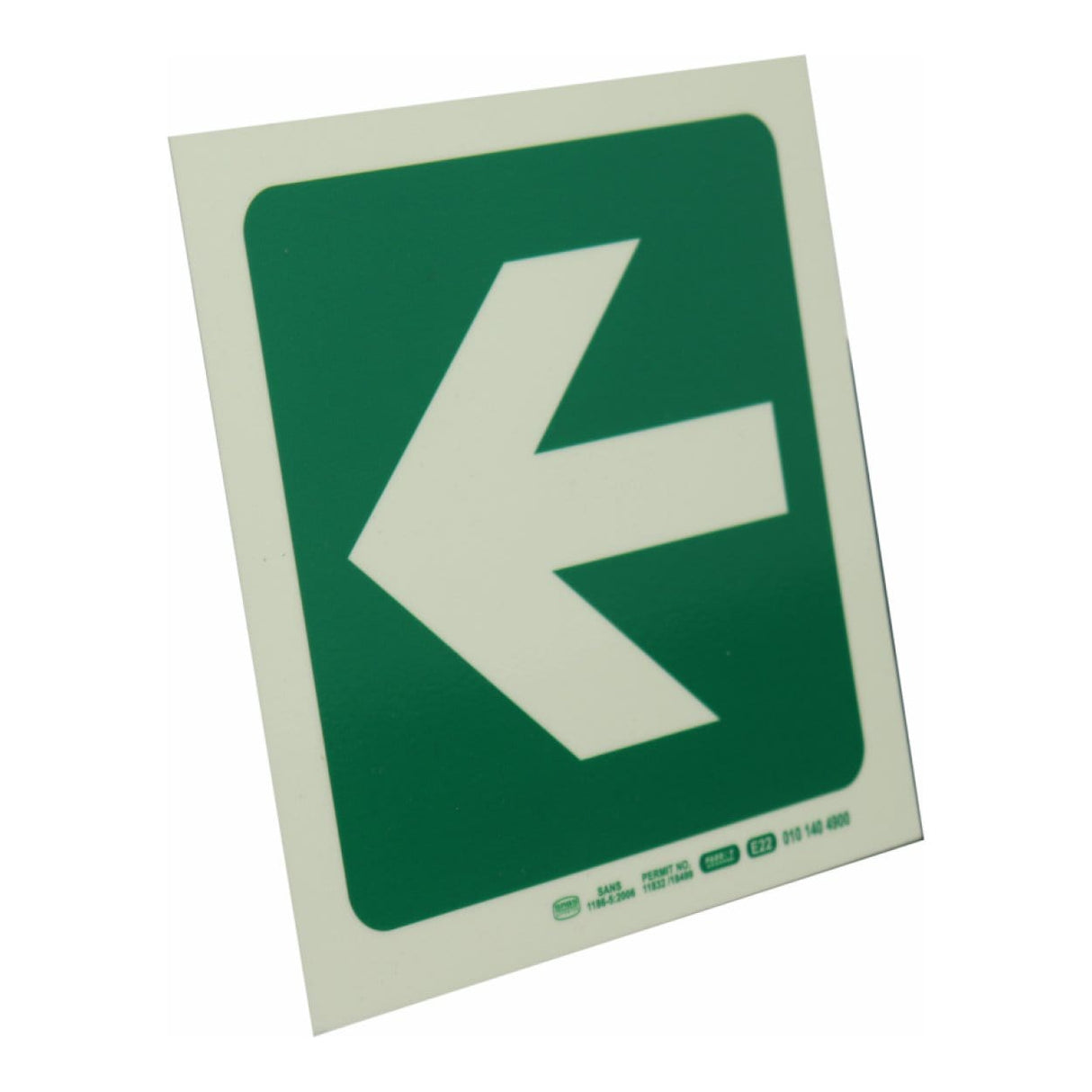 Parrot Photoluminescent 190mm Safety Sign E22 Arrow Left SNP19E22