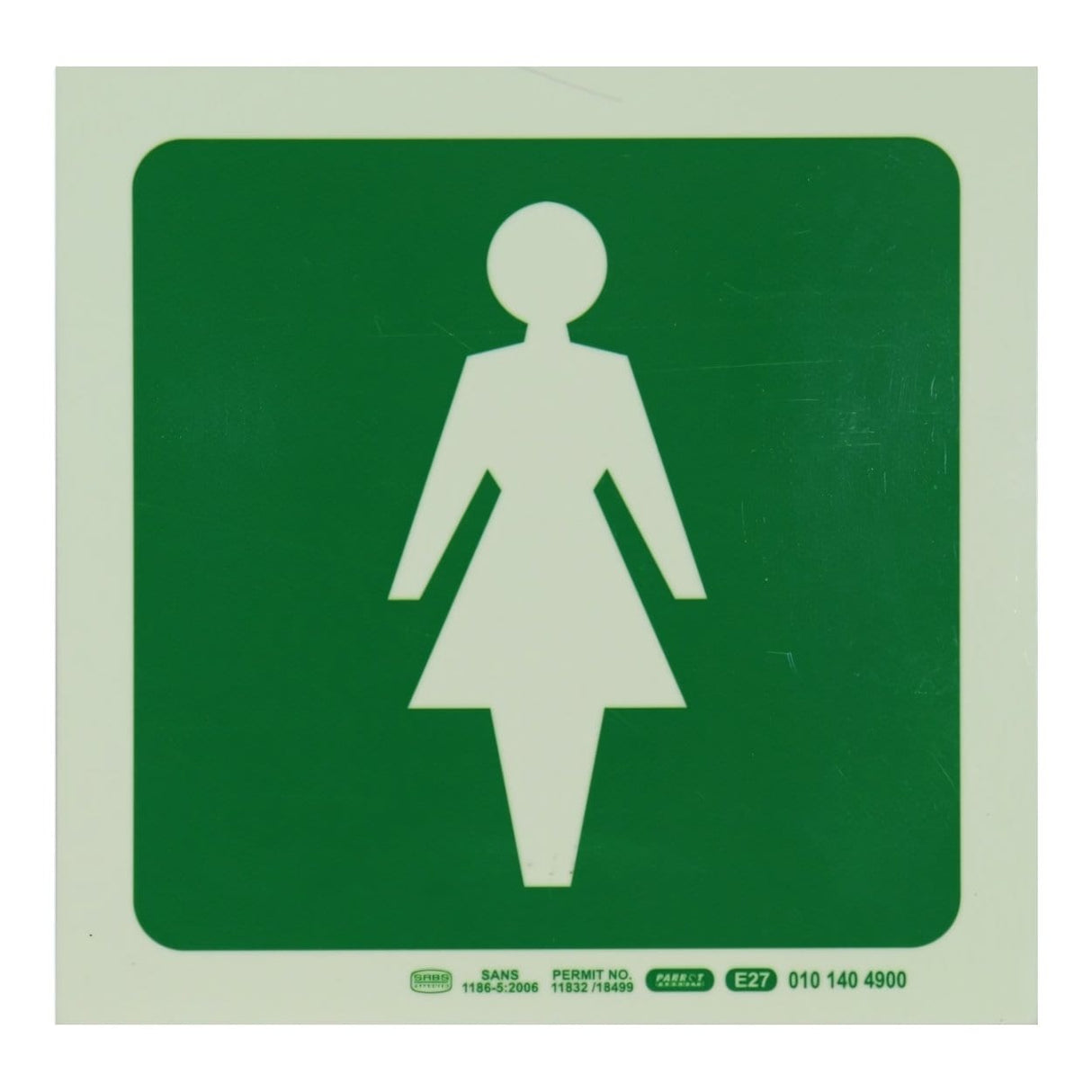 Parrot Photoluminescent 190mm Safety Sign E27 Female Symbol SNP19E27