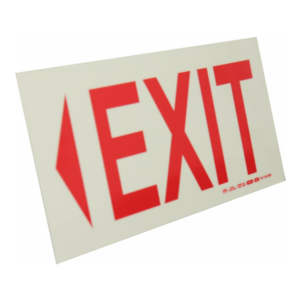 Parrot Photoluminescent 190mm Safety Sign E5 Exit and Arrow Left SNP19E5