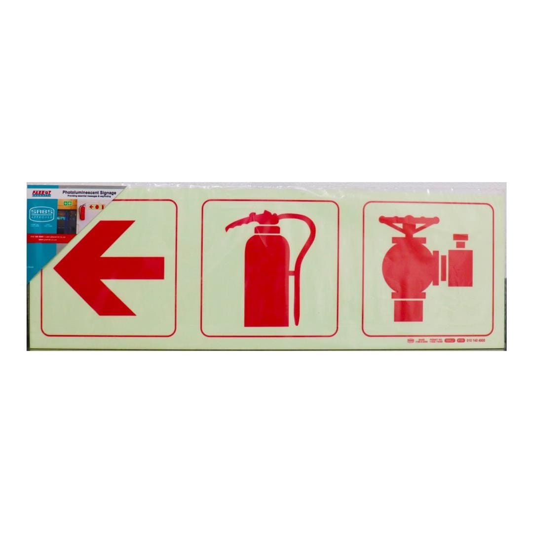 Parrot F11 Photoluminescent 190mm Safety Sign SNP19F11