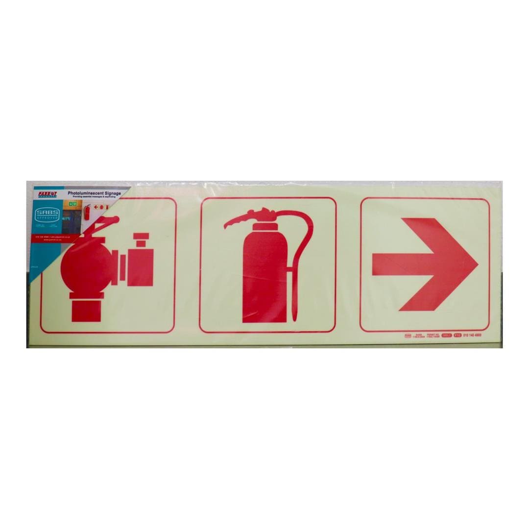 Parrot F12 Photoluminescent 190mm Safety Sign SNP19F12