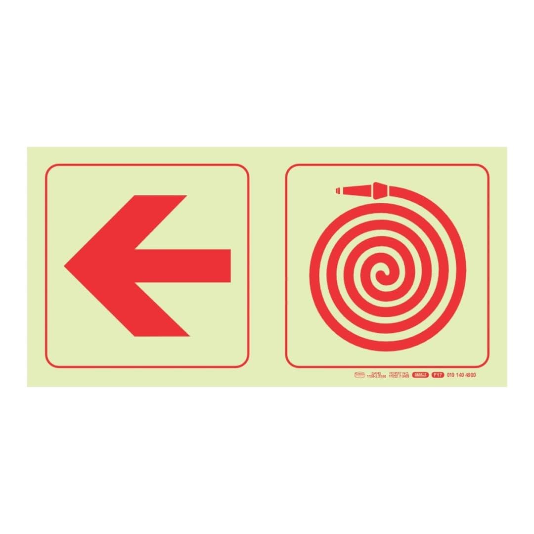 Parrot F17 Photoluminescent 190mm Safety Sign SNP19F17