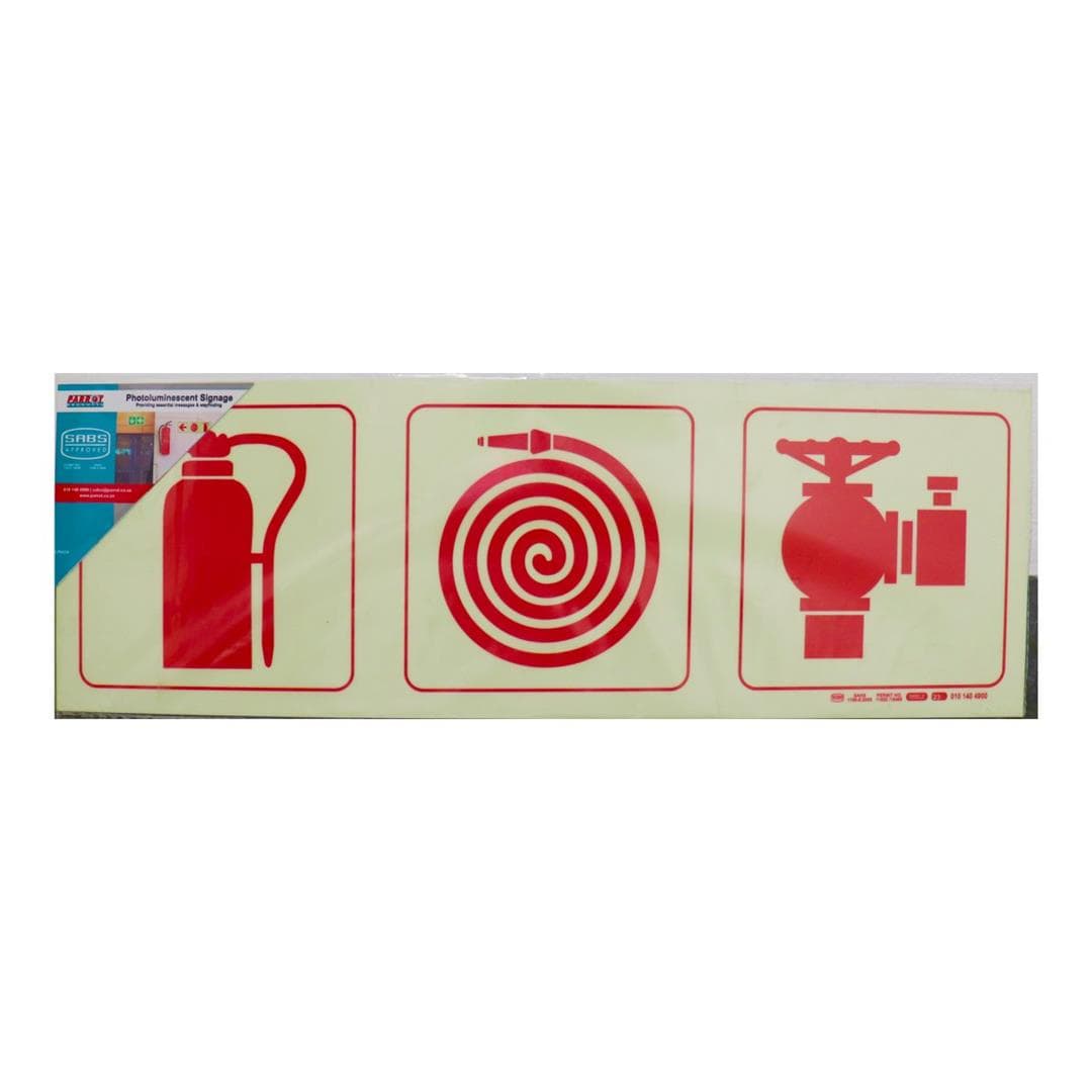 Parrot F23 Photoluminescent 190mm Safety Sign SNP19F23