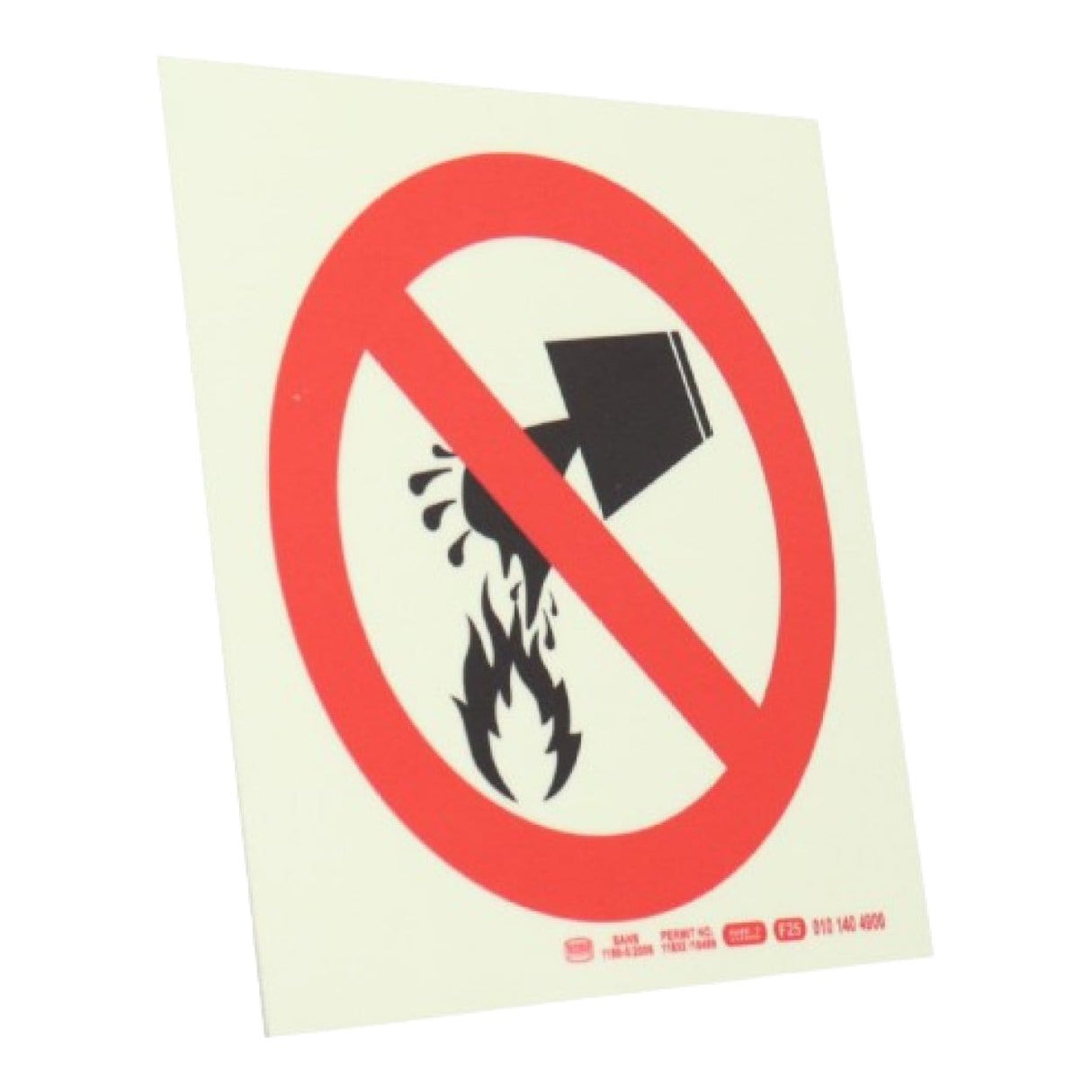 Parrot F25 Photoluminescent 190mm Safety Sign SNP19F25