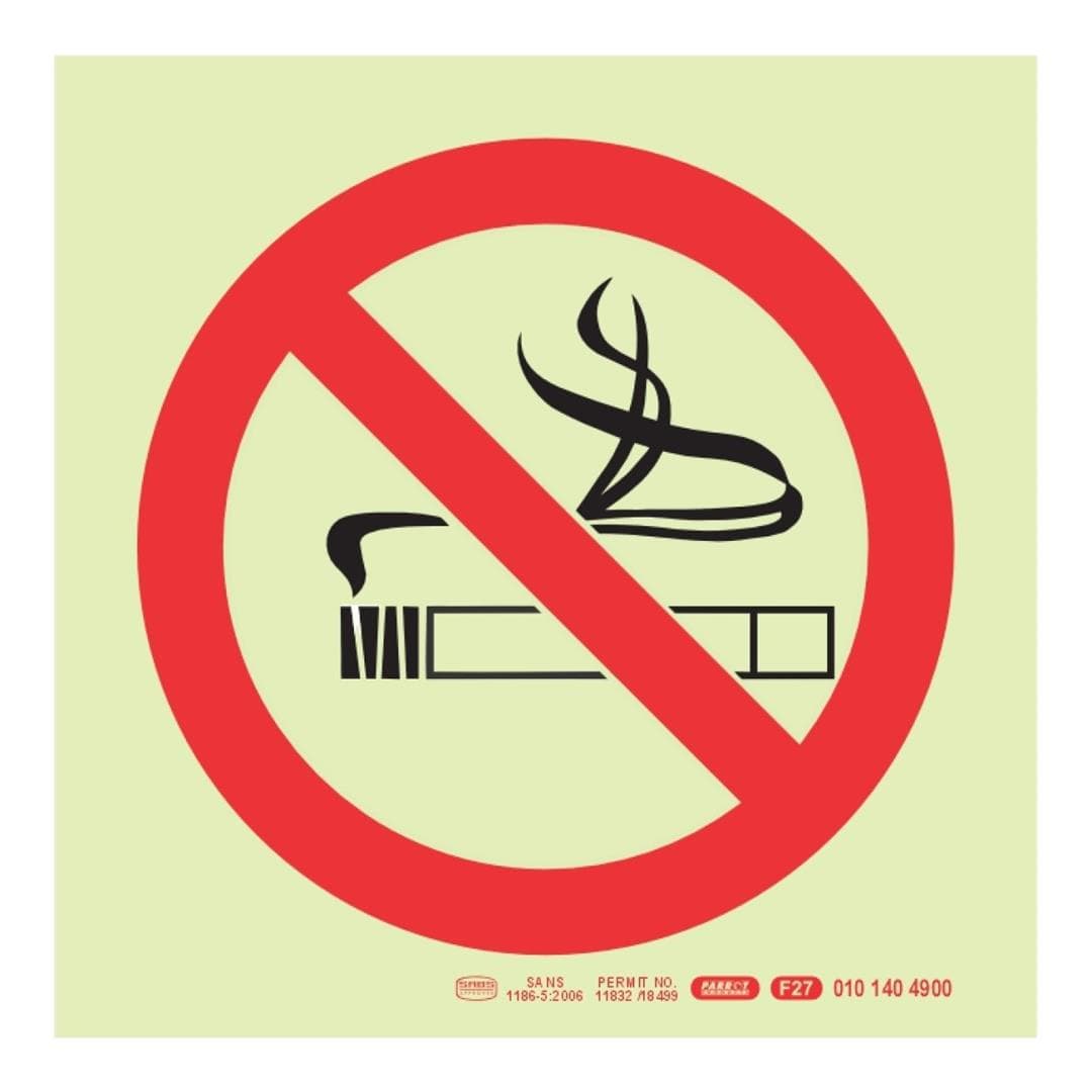 Parrot F27 Photoluminescent 190mm Safety Sign SNP19F27