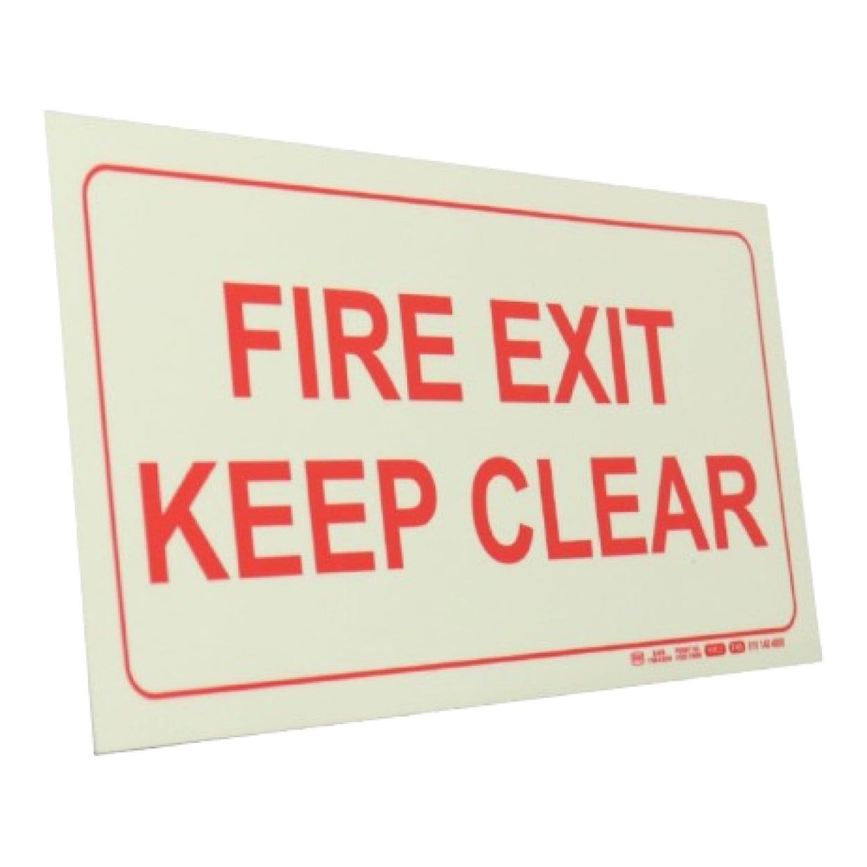 Parrot F45 Photoluminescent 190mm Safety Sign SNP19F45