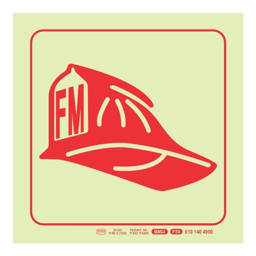 Parrot F50 Photoluminescent 190mm Safety Sign SNP19F50