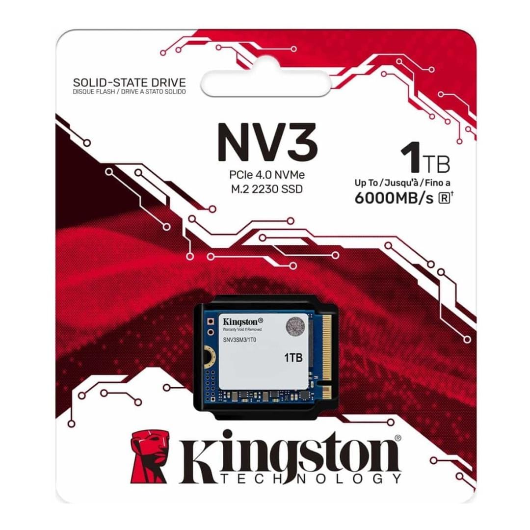 Kingston NV3 M.2 1TB PCIe 4.0 NVMe Internal SSD SNV3SM3/1T0