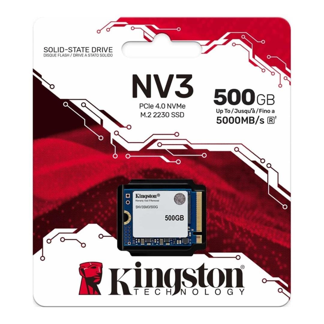 Kingston NV3 M.2 500GB PCIe 4.0 NVMe Internal SSD SNV3SM3/500G