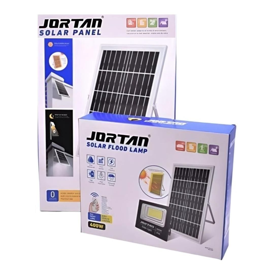 Solarix Jortam 400w Glass Solar Flood Lamp with Solar Panel SOL-JT-BJ400W-TZ