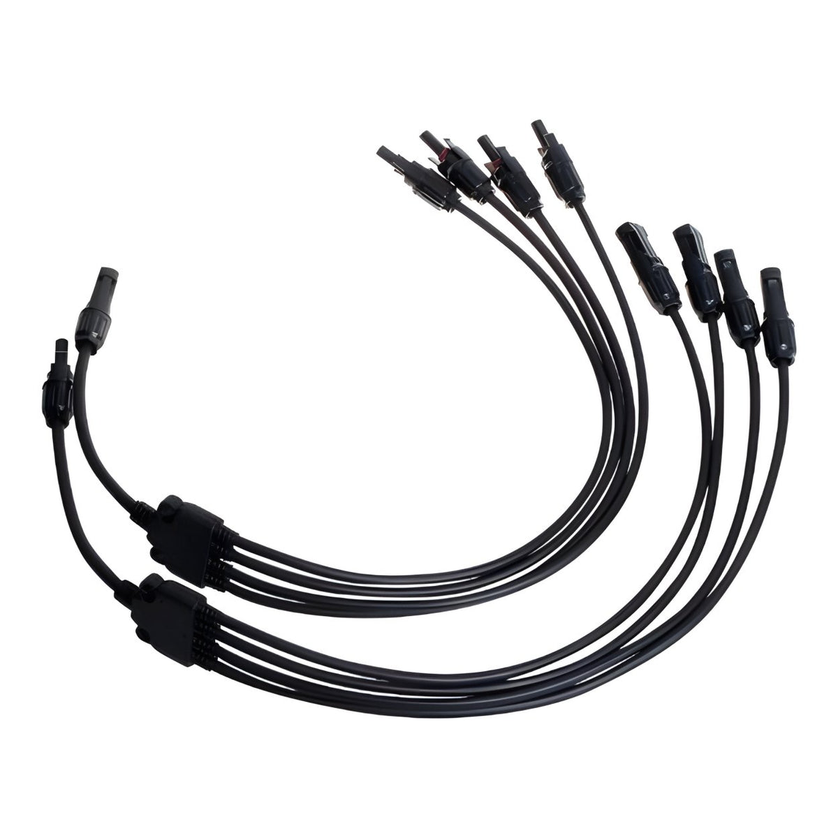 SOLARIX Solar Connector Y-connector 4-way to 1-way Panel Combiner Cable Set SOLPAMY041