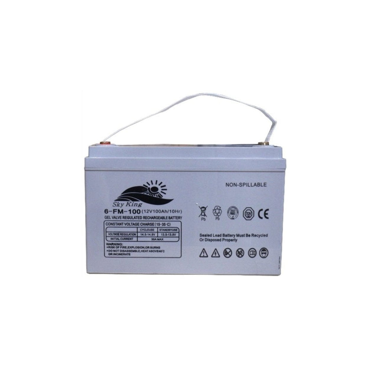 Solarix 12V 100AH AGM Deep Cycle Gel Battery SOLSKG10012V