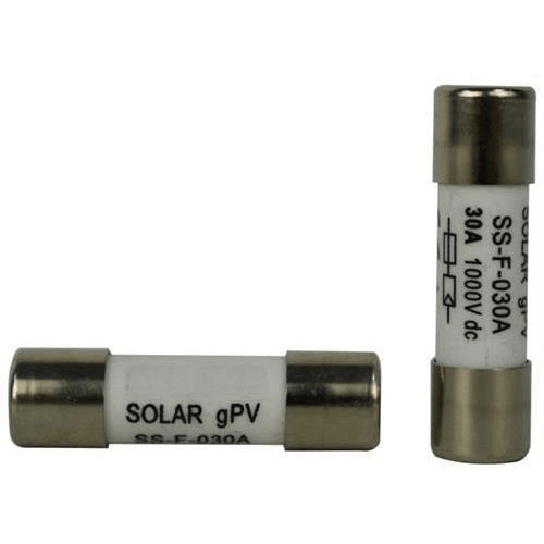 Solarix 30A Solar Photovoltaic Fuse 38mm x 10mm SOLSSF030AS