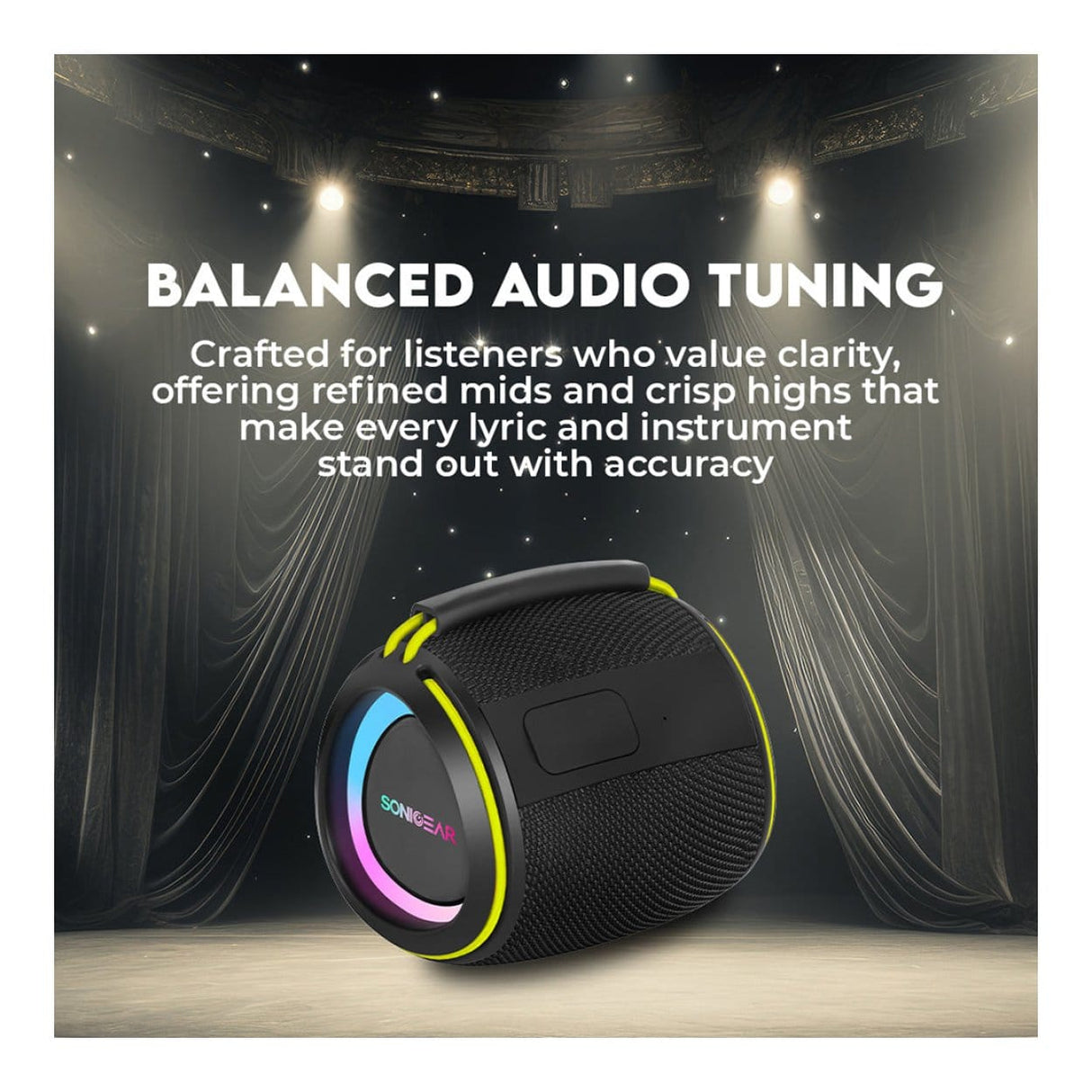 SonicGear SonicGo Boom 2 Portable Bluetooth Speaker SONICGOBOOM2