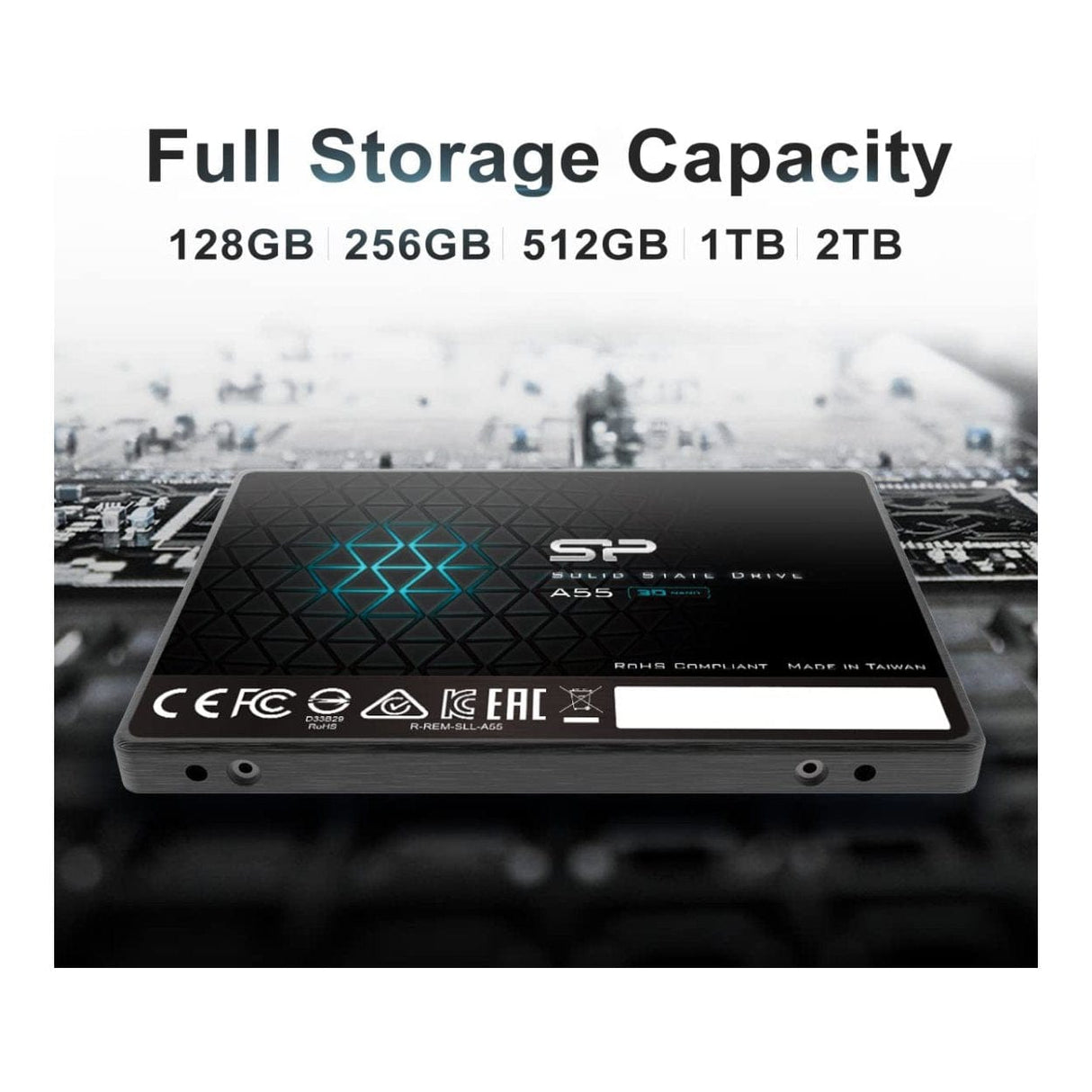 Silicon Power Ace A55 2.5-inch 2TB SATA III 3D TLC Internal SSD SP002TBSS3A55S25