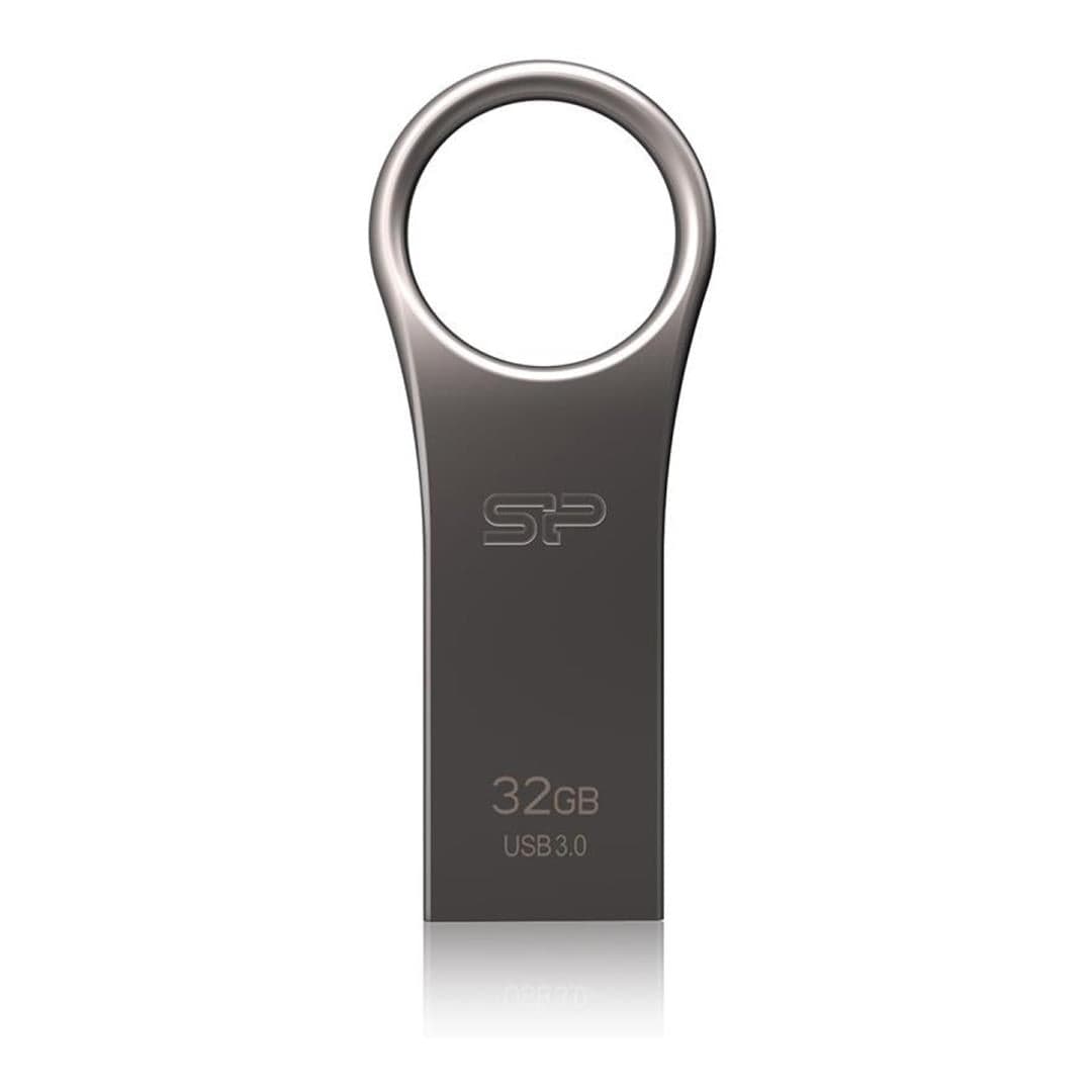 Silicon Power Jewel J80 32GB Titanium USB Flash Drive SP032GBUF3J80V1T