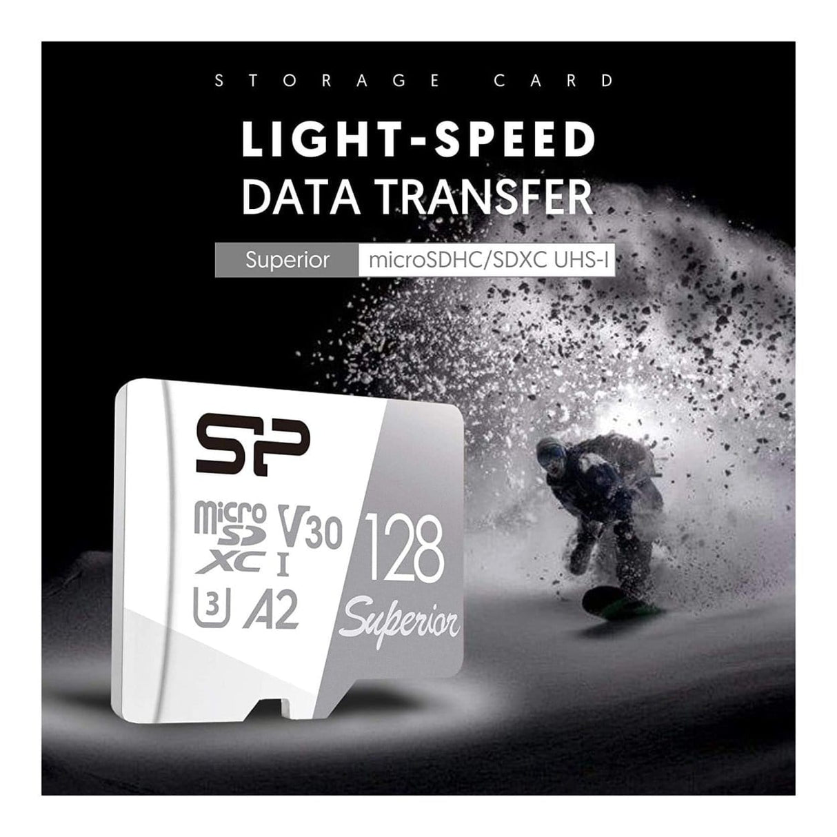 Silicon Power Superior A2 64GB MicroSDXC UHS-I Class 10 Memory Card SP064GBSTXDA2V20SP