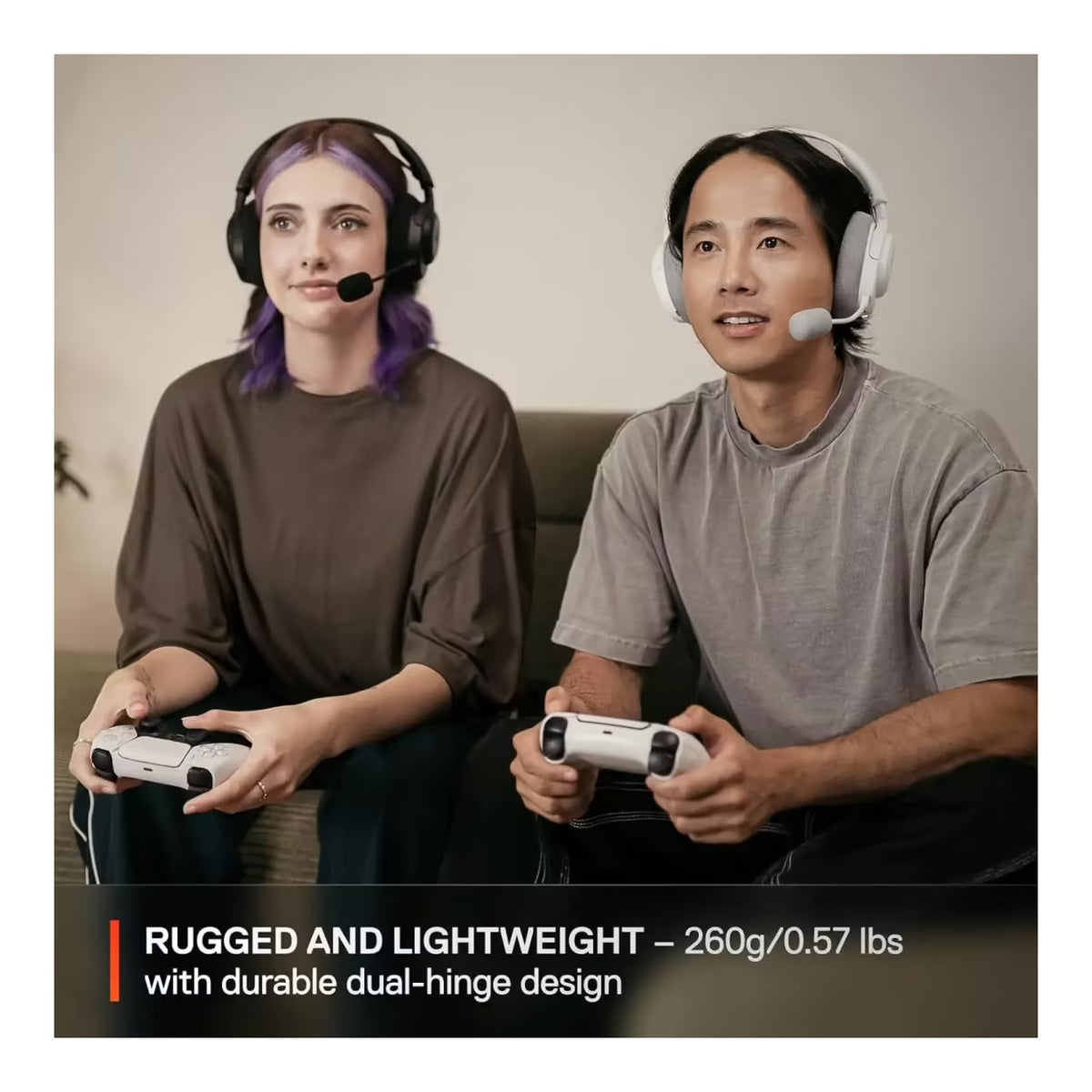 SteelSeries Arctis Nova 3P Wireless Gaming Headset for Playstation - White SS-61687