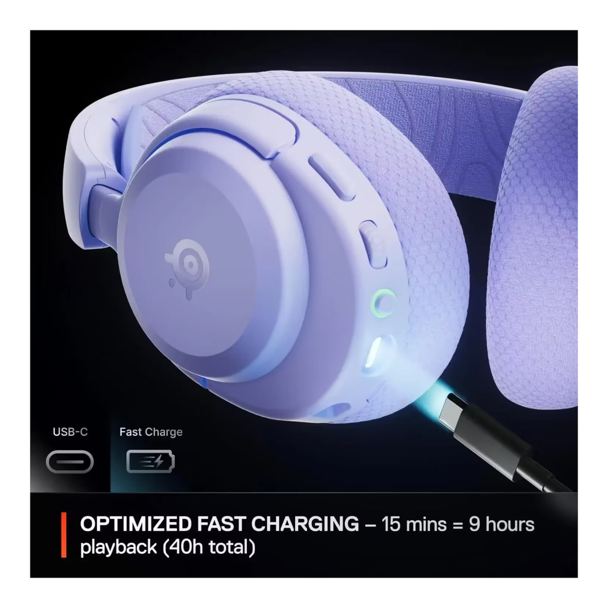 SteelSeries Arctis Nova 3P Wireless Gaming Headset for Playstation - Lavender SS-61692